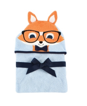 Hudson Baby Animal Face Hooded Towel One Size