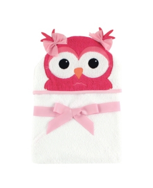 Hudson Baby Animal Face Hooded Towel One Size