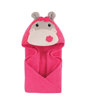 Hudson Baby Animal Face Hooded Towel One Size