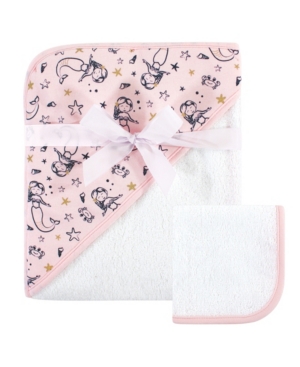 Hudson Baby Woven Hooded Towel and Washcloths Set One Size