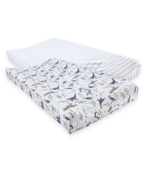 Touched By Nature Organic Cotton Changing Pad Cover 2-Pack One Size