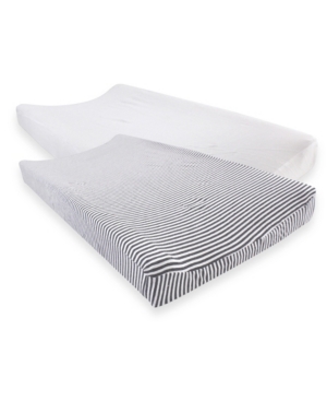 Touched By Nature Organic Cotton Changing Pad Cover 2-Pack One Size
