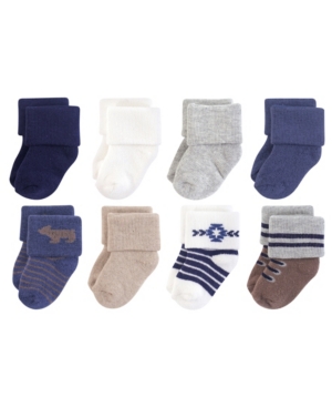 Hudson Baby Terry Cotton Socks 8-Pack 0-12 Months