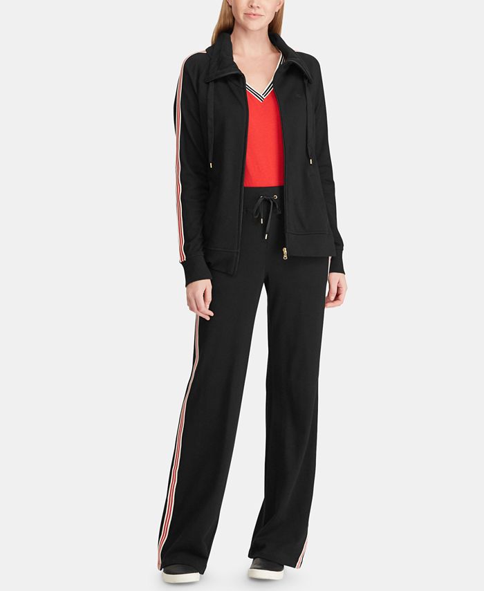 Lauren Ralph Lauren Petite Cotton Active Zip Front Jacket - Macy's