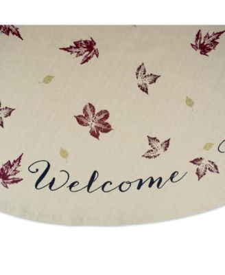 Rustic Leaves Print Tablecloth