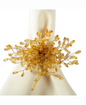 Beaded Burst Napkin Ring, Set of 6