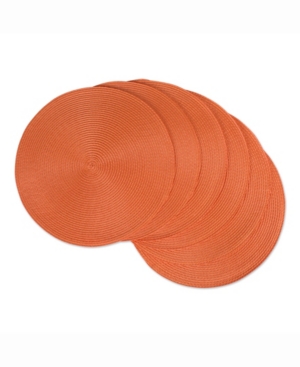 Design Imports Round Polypropylene Woven Placemat Set of 6