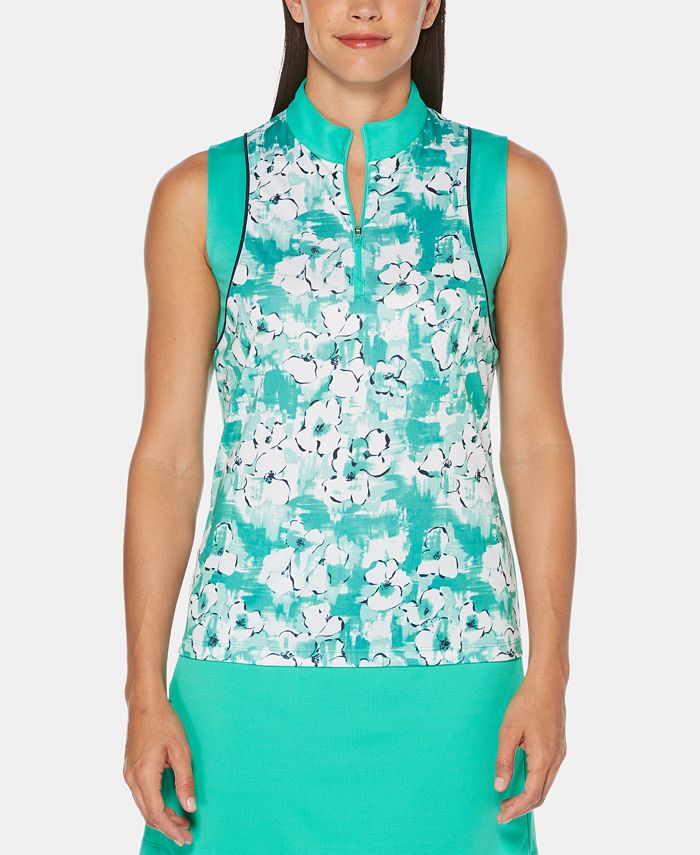 PGA TOUR Printed Sleeveless Golf Top Macy's