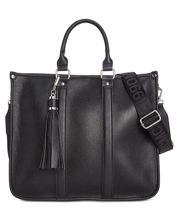 Michael Kors Laney Medium Leather Top Zip Tote Bag - Macy's