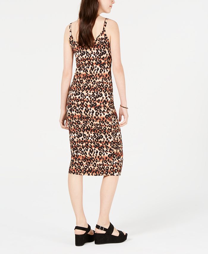 Planet Gold Juniors' Printed Spaghetti-Strap Midi Dress - Macy's