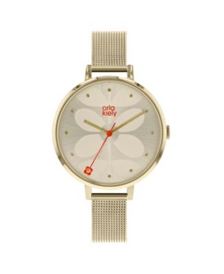 Orla kiely rose online gold watch