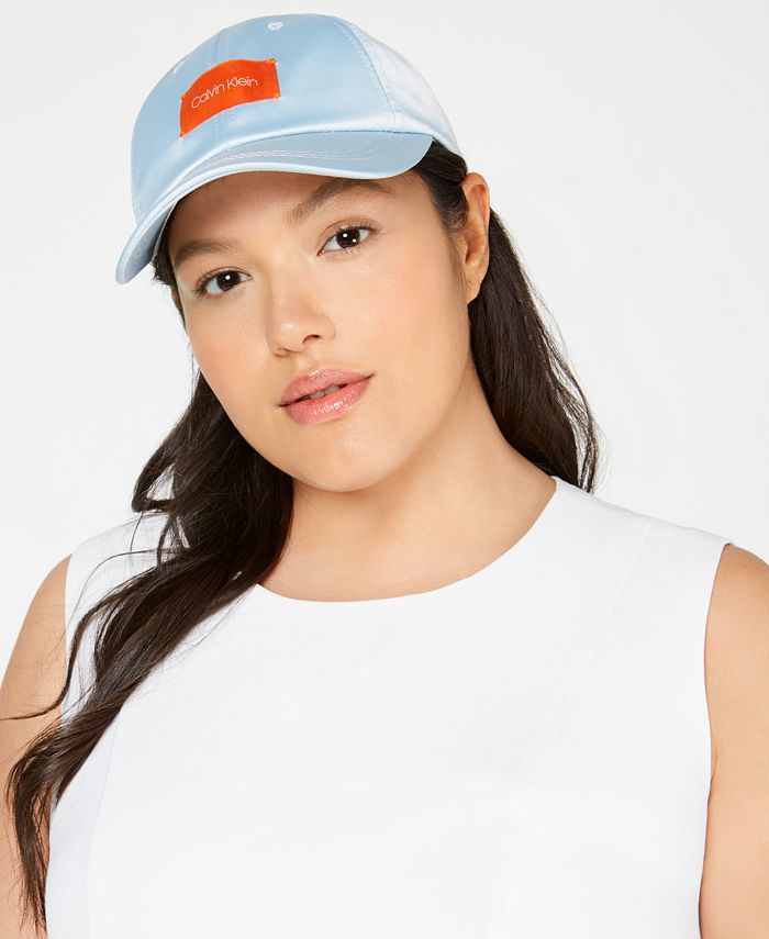 Calvin Klein Satin Baseball Hat - Macy's