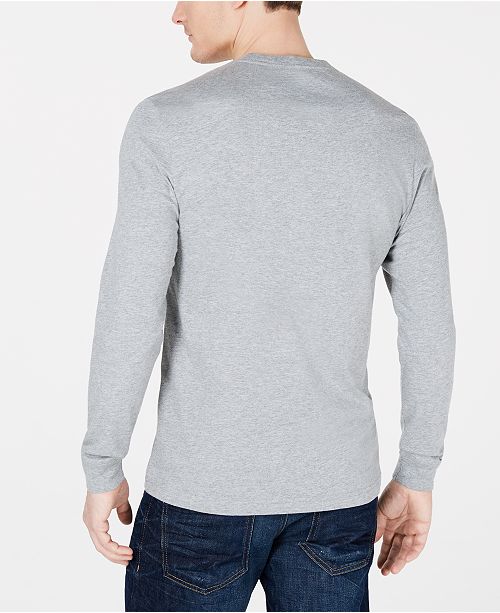 Club Room Men's Long Sleeve Crew-Neck T-Shirt, Created for Macy's ...