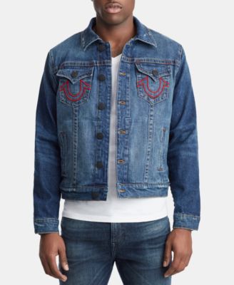 True Religion Men's Branded Logo Jacket