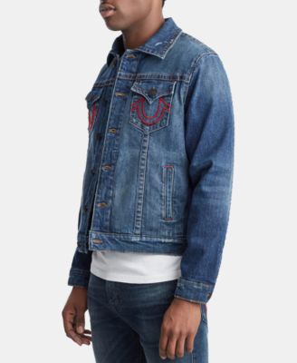 True Religion Men's Branded Logo Jacket