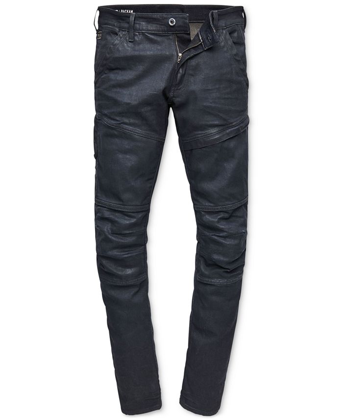 GStar Raw Men's Rackam Dark Aged Waxed Cobbler SkinnyFit Superstretch