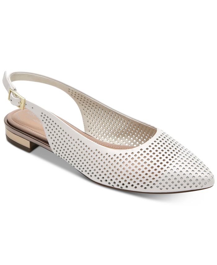 Rockport Women's Adelyn Perforated Slingback Flats & Reviews - Flats ...
