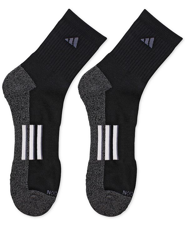 adidas Men's 2-Pk. ClimaLite® Mid-Crew Socks & Reviews - Underwear ...