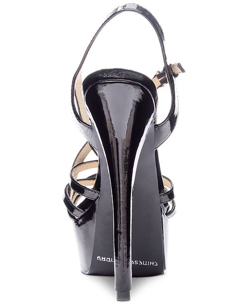 chinese laundry teaser strappy platform sandals