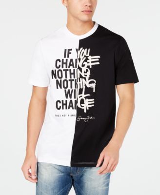 Sean John - Men's Nothing Will Change Colorblocked Graphic T-Shirt