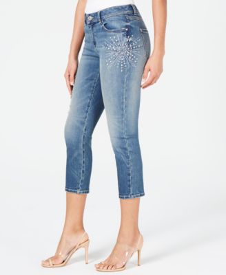 INC International Concepts INC Embellished Capri Jeans, Created for Macy's