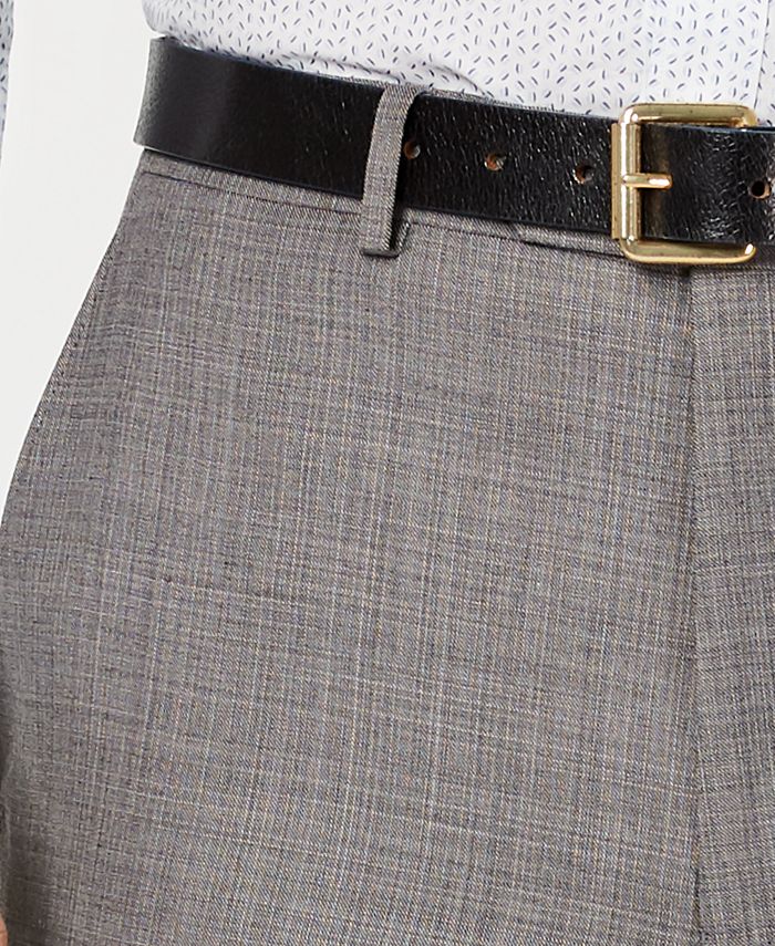 Michael Kors Men's ClassicFit Airsoft Stretch Blue/Gray MiniGrid Suit