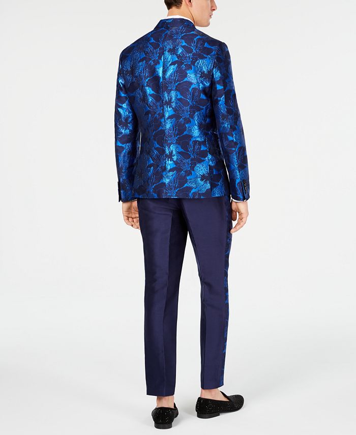 INC International Concepts INC Men's SlimFit Floral Jacquard Blazer