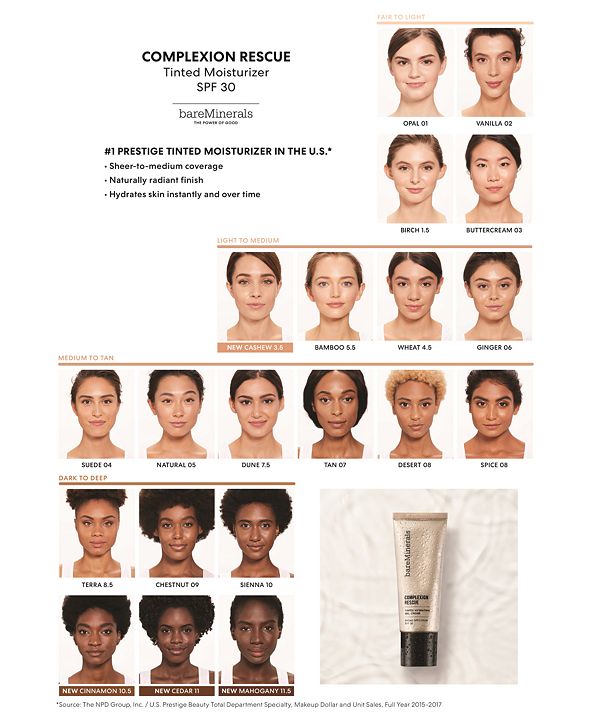 bareMinerals COMPLEXION RESCUE® Tinted Hydrating Gel Cream ...