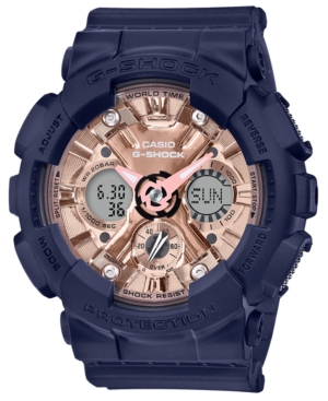 image of Women-s G-shock Analog-Digital Navy Resin Strap Watch 45.9mm