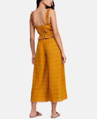 Free People Eva Printed Cropped Top & Wide-Leg Pants Set