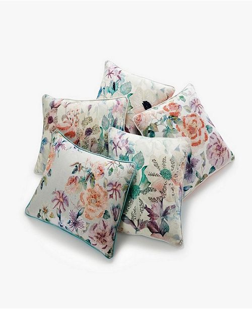 Lacourte Floral Decorative Pillow and Throw Collection ...