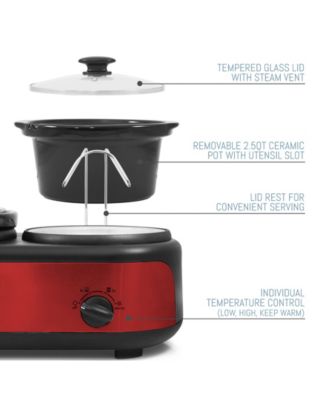 Elite Gourmet Elite Platinum 3 x 2.5 Quart Triple Slow Cooker