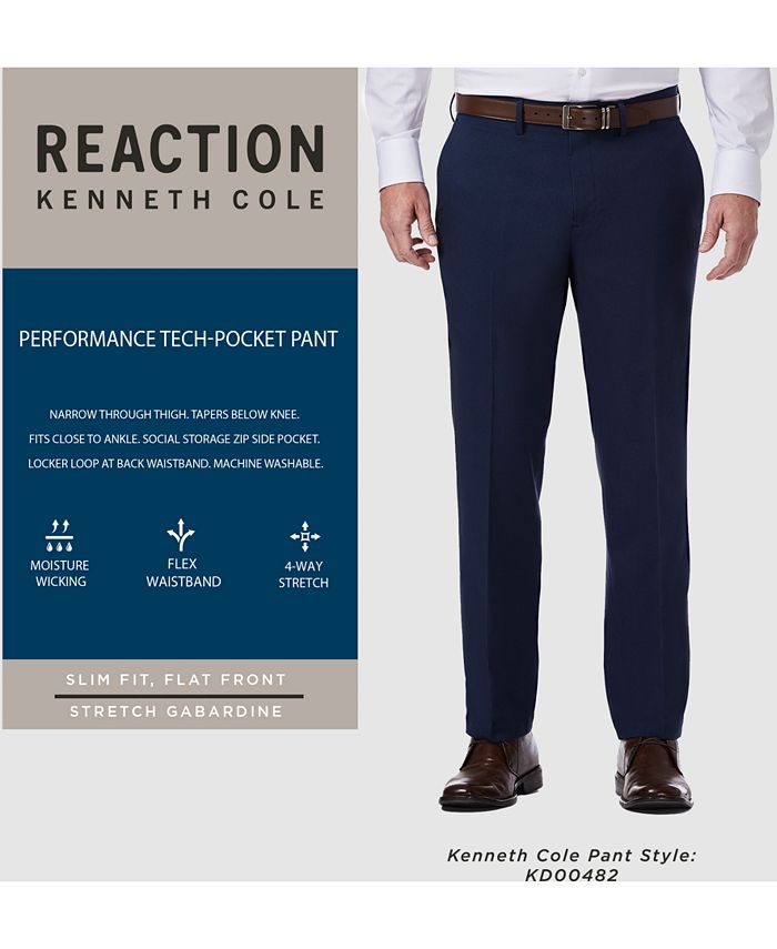 Kenneth Cole Reaction Men's TechniCole Slim-Fit Performance Tech Pocket ...