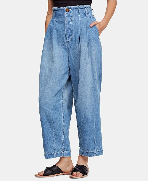 Free People Carrot Pleated High-Rise Jeans & Reviews - Jeans - Women ...