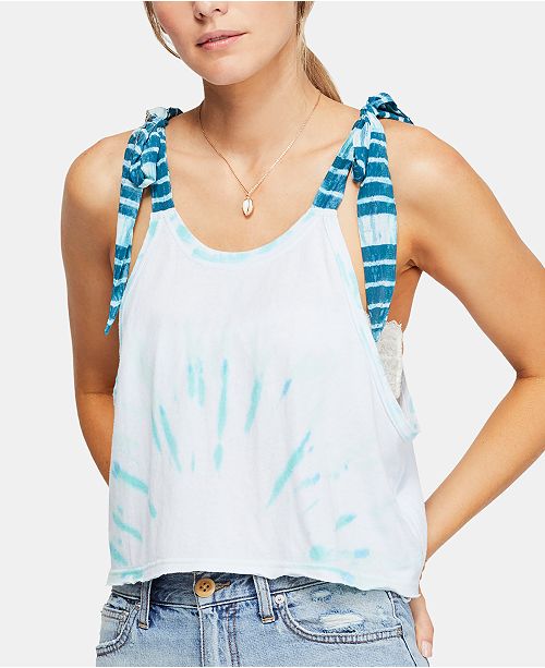 Free People Koa Cotton Tie Strap Tank Top Reviews Tops Women Macy S