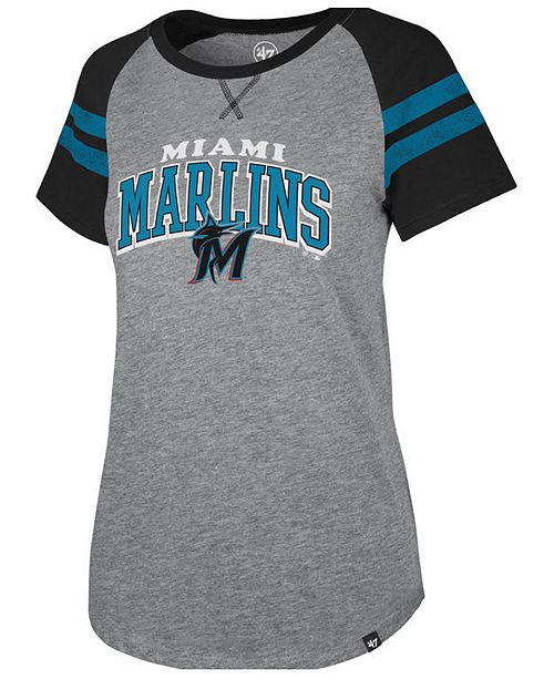 47 Brand Women S Miami Marlins Flyout T Shirt Reviews Sports