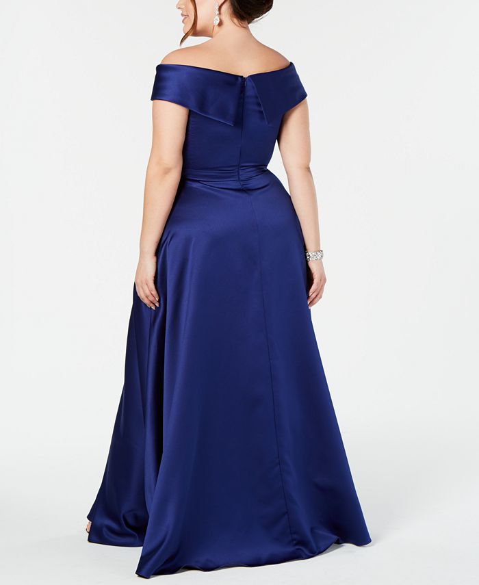 xscape plus size gown