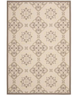 Courtyard CY7978 Beige and Dark Beige 8' x 11' Sisal Weave Outdoor Area Rug