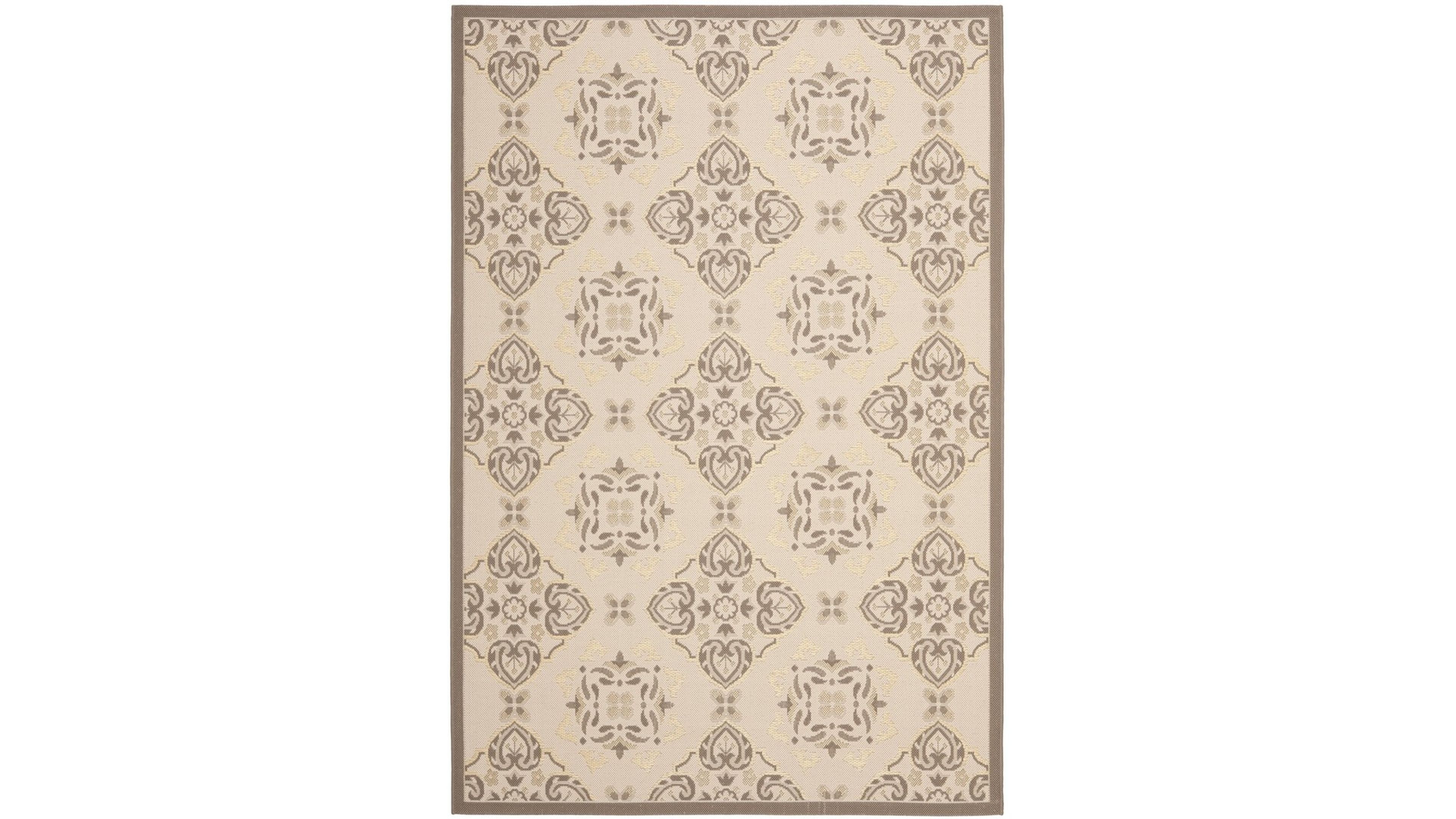 Safavieh Courtyard CY7978 Beige and Dark Beige 8' x 11' Sisal Weave Outdoor Area Rug