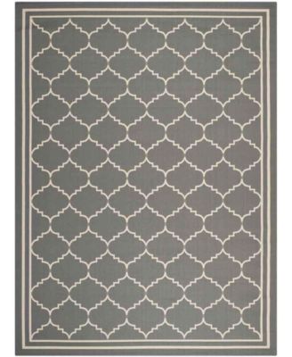 Courtyard CY6889 Gray and Beige 8' x 11' Sisal Weave Outdoor Area Rug
