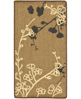 Courtyard CY4038 Brown Natural and Black 8' x 11' Outdoor Area Rug