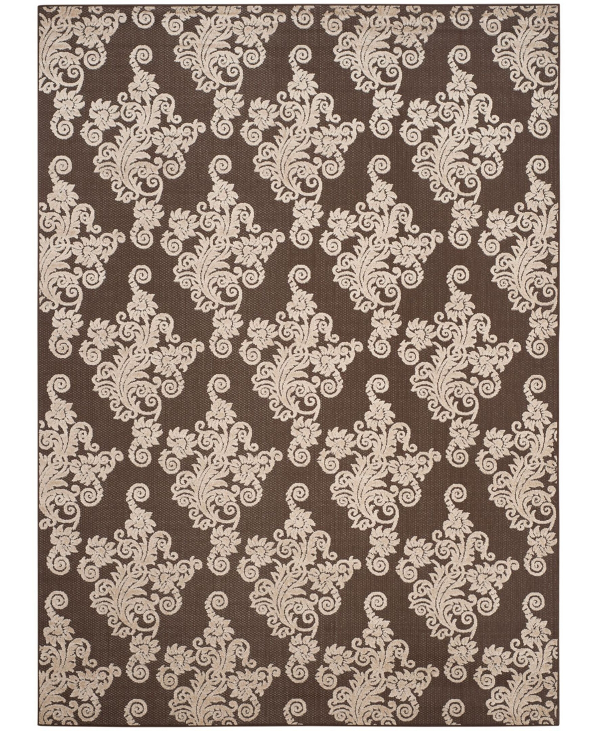 Safavieh Cottage Brown and Beige 8' x 11'2in Outdoor Area Rug
