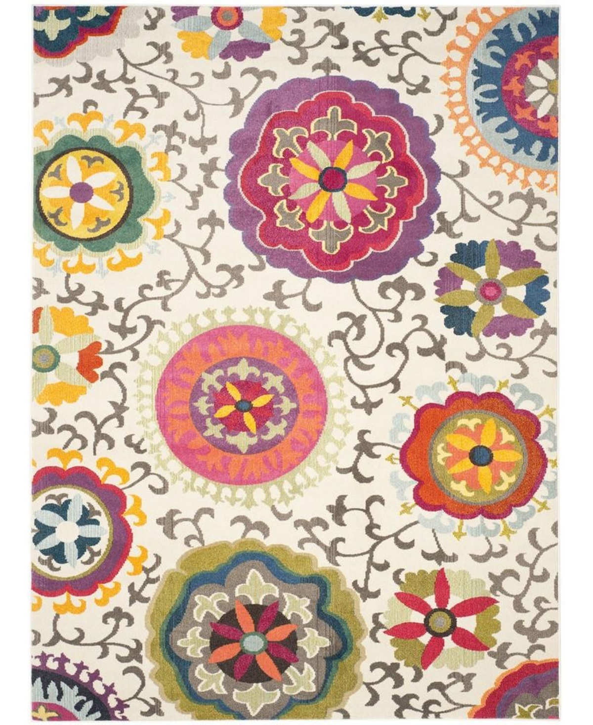 Safavieh Monaco MNC233and Multi Area Rug - Ivory