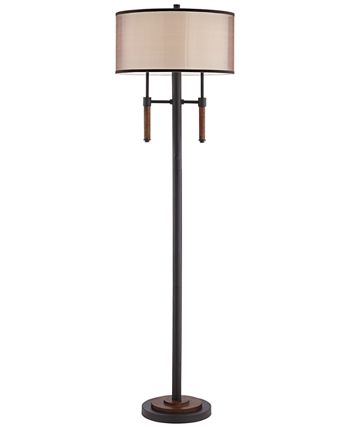 Kathy Ireland Pacific Coast Modern Lodge Floor Lamp with 2 Lights - Macy's