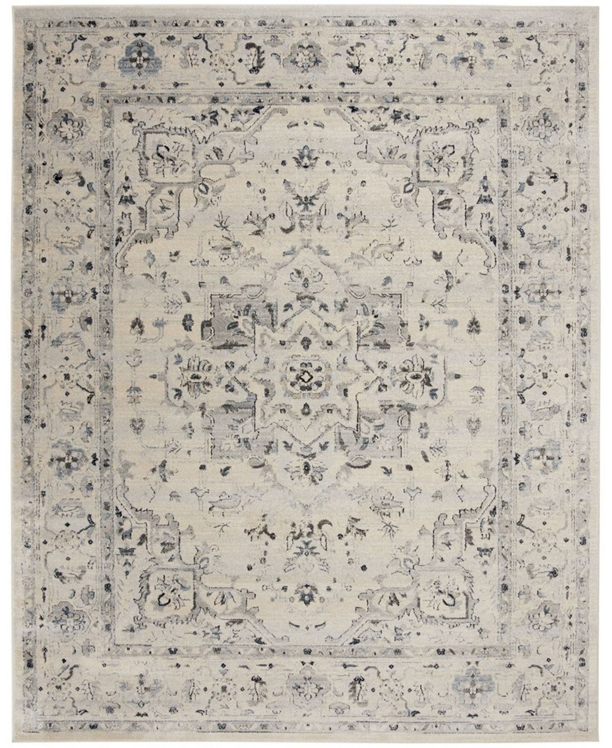 Safavieh Charleston Ivory and Light Blue 8' x 10' Area Rug - Ivory