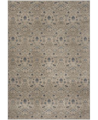 Brentwood BNT860 Light Gray and Blue 8' x 10' Area Rug