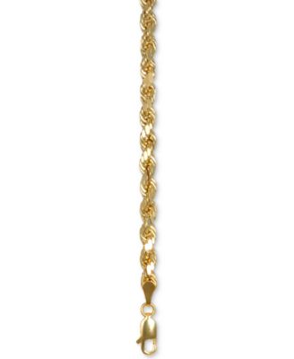 Forza Rope Chain 22" Necklace (4-1/10mm) in 14k Gold