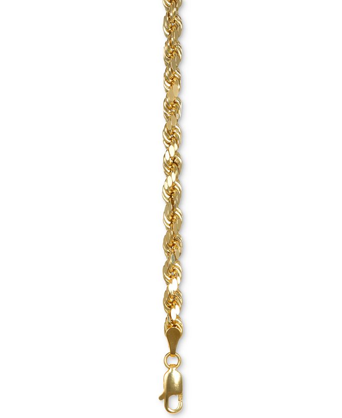 Italian gold rope chain clearance