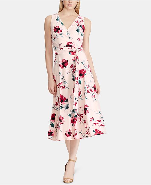 Lauren Ralph Lauren Floral Surplice Jersey Dress Reviews
