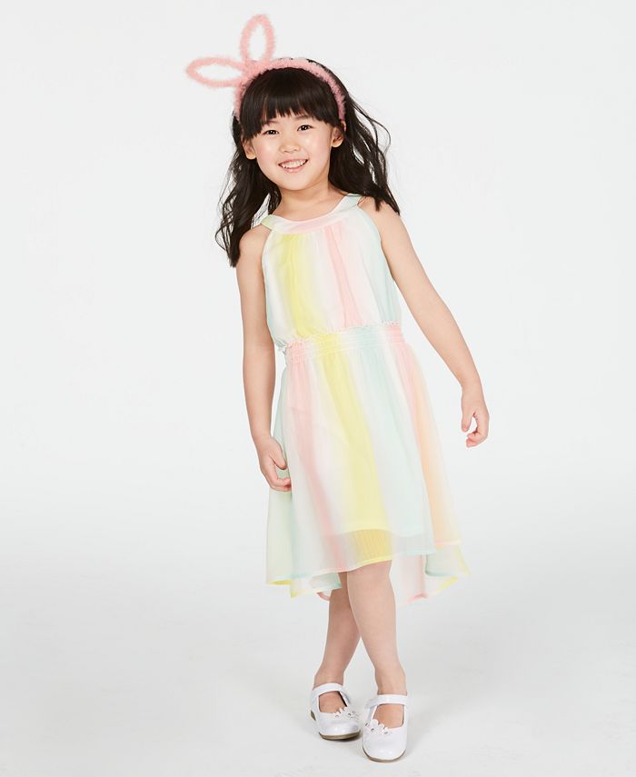 Epic Threads Toddler Girls Striped Chiffon Dress, Created for Macy's